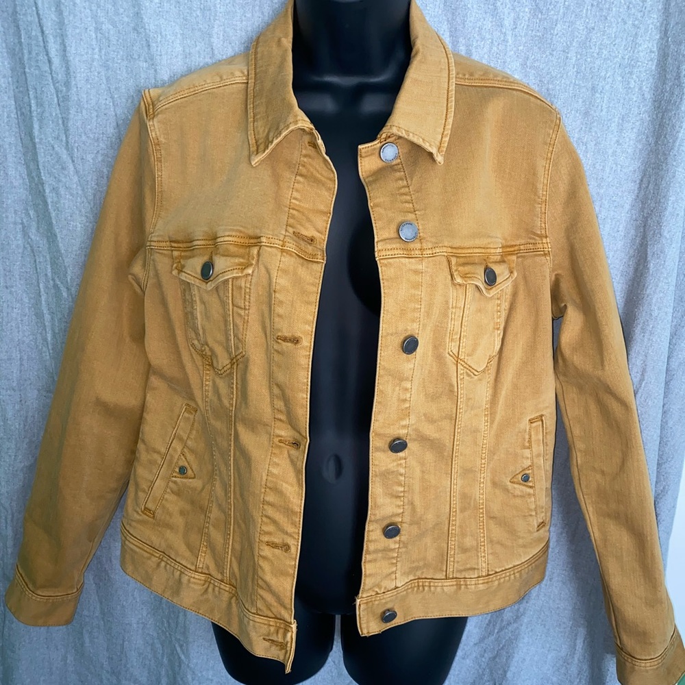 Liverpool Los Angeles gold jean jacket.